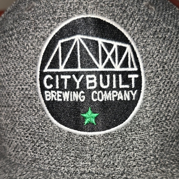 City Built Brewing Company Flexfit Gray Hat NWOT - Picture 6 of 6